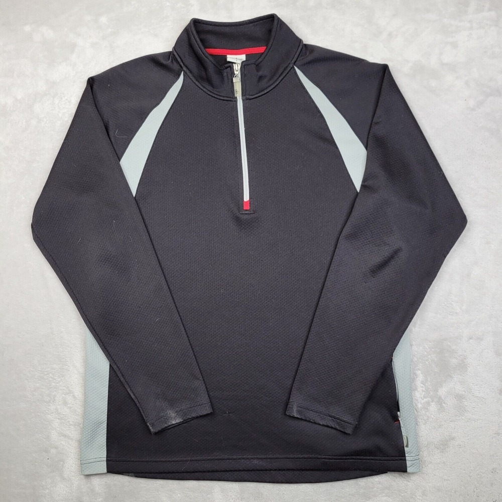 Alo Yoga‎ Sweatshirt Large Womens 1/4 Zip Sweater Mock Neck Performance Coolfit